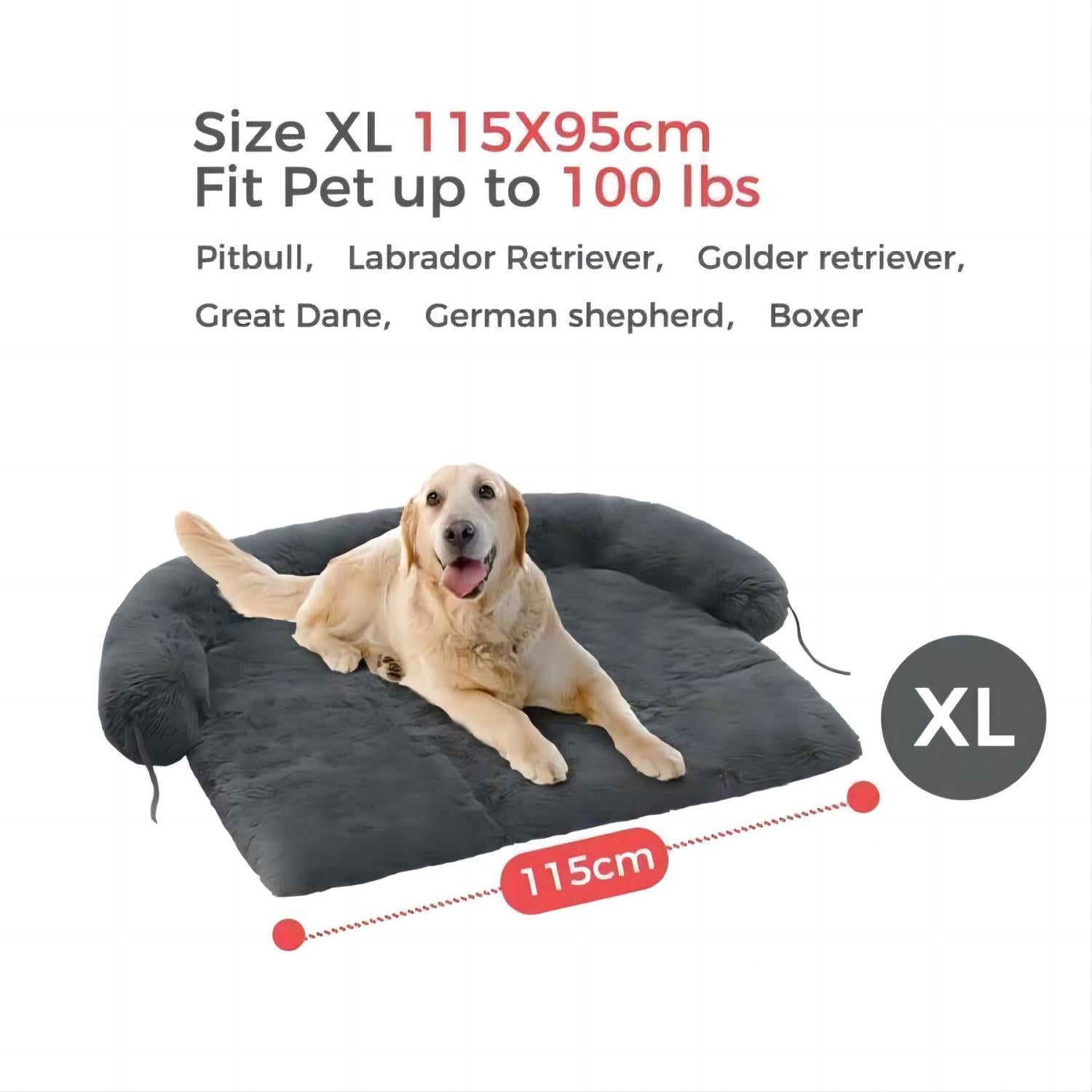 Large Sized Fluffy Cat & Dog Bed