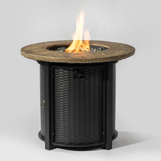 30-Inch Round Propane Fire Pit Table