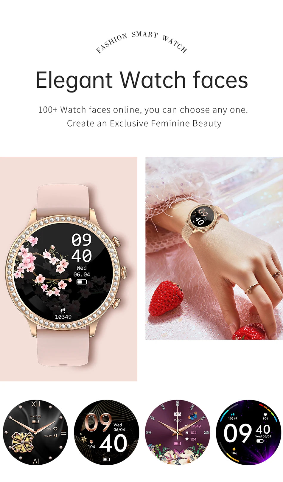 Luxury Waterproof Smartwatch for Women