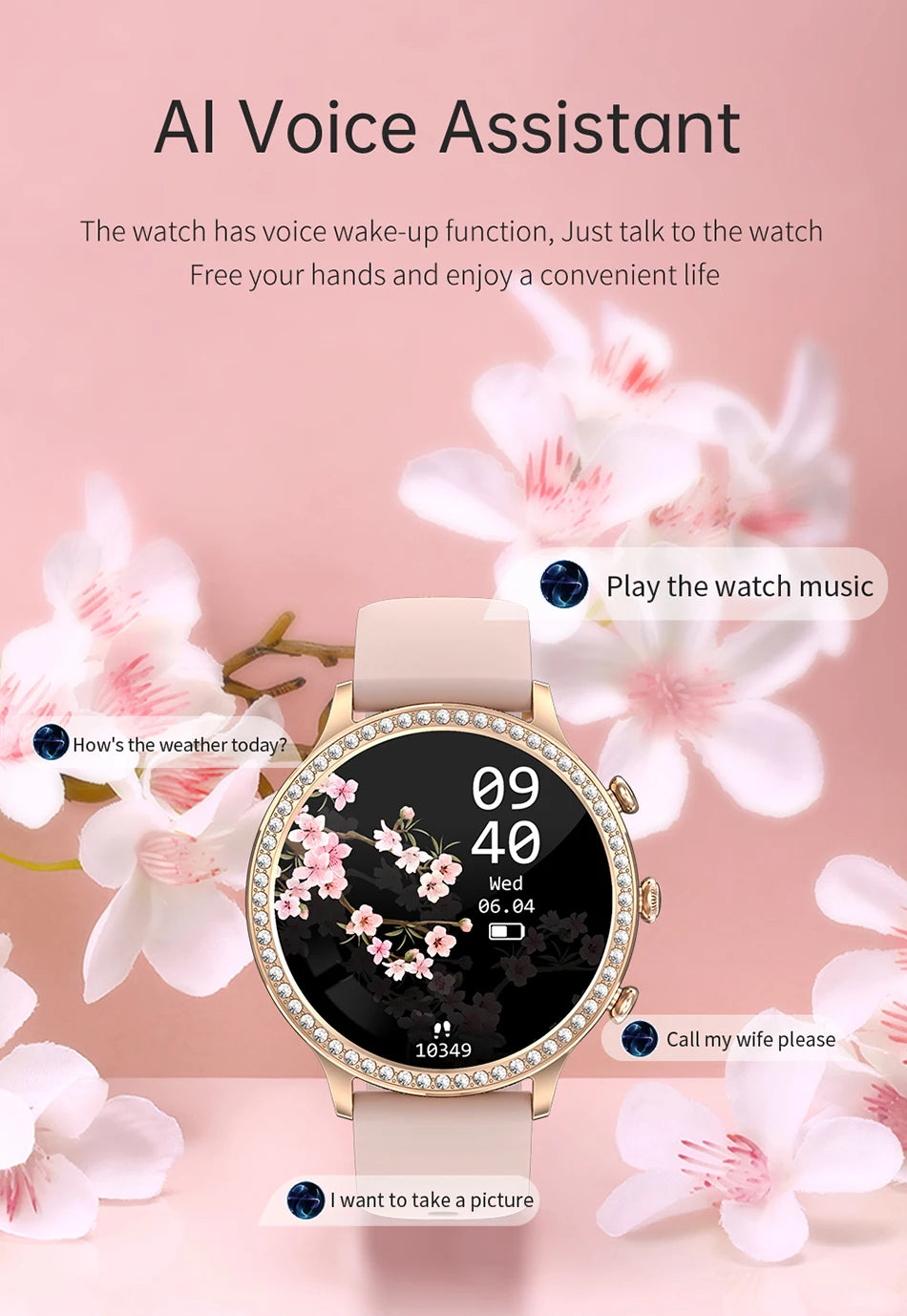 Luxury Waterproof Smartwatch for Women