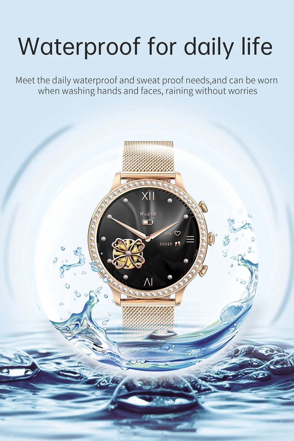 Luxury Waterproof Smartwatch for Women