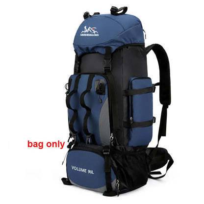 90L Waterproof Hiking Camping Backpack