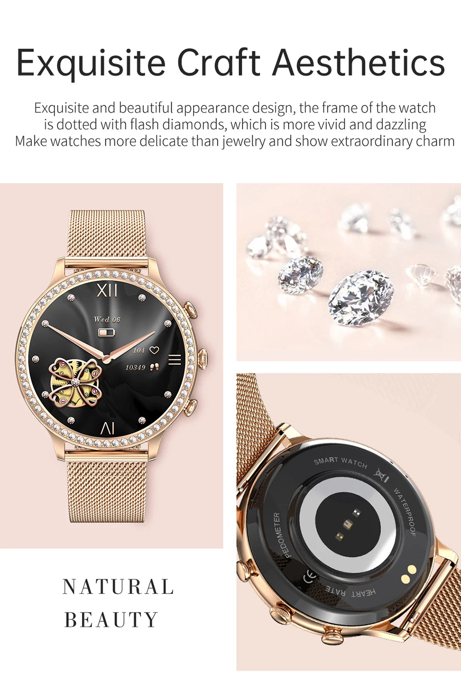 Luxury Waterproof Smartwatch for Women